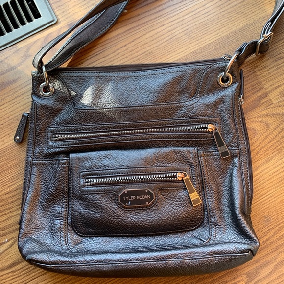 Tyler Rodan Leather Shoulder Bag Brown Purse Women Accessories Medium Fashion - Picture 1 of 5